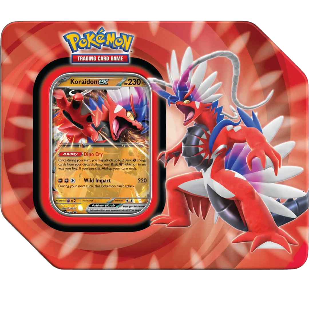 Paldea Legends Tin - [Koraidon ex] - Pokemon Sealed