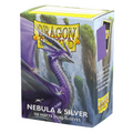 Dragon Shield Sleeves: Standard Matte Dual 100 Count - NEBULA & SILVER - Accessory