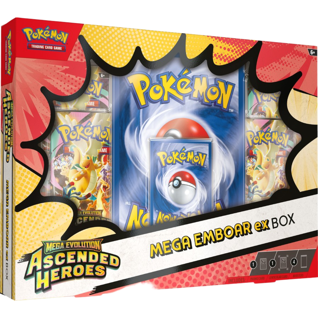 Mega Evolution: Ascended Heroes Mega Ex Box (Emboar) - Pokemon Sealed