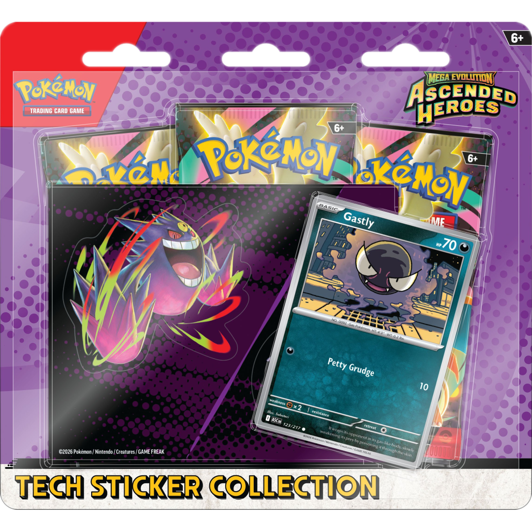 Mega Evolution: Ascended Heroes Tech Sticker Collection (Mega Gengar) - Pokemon Sealed