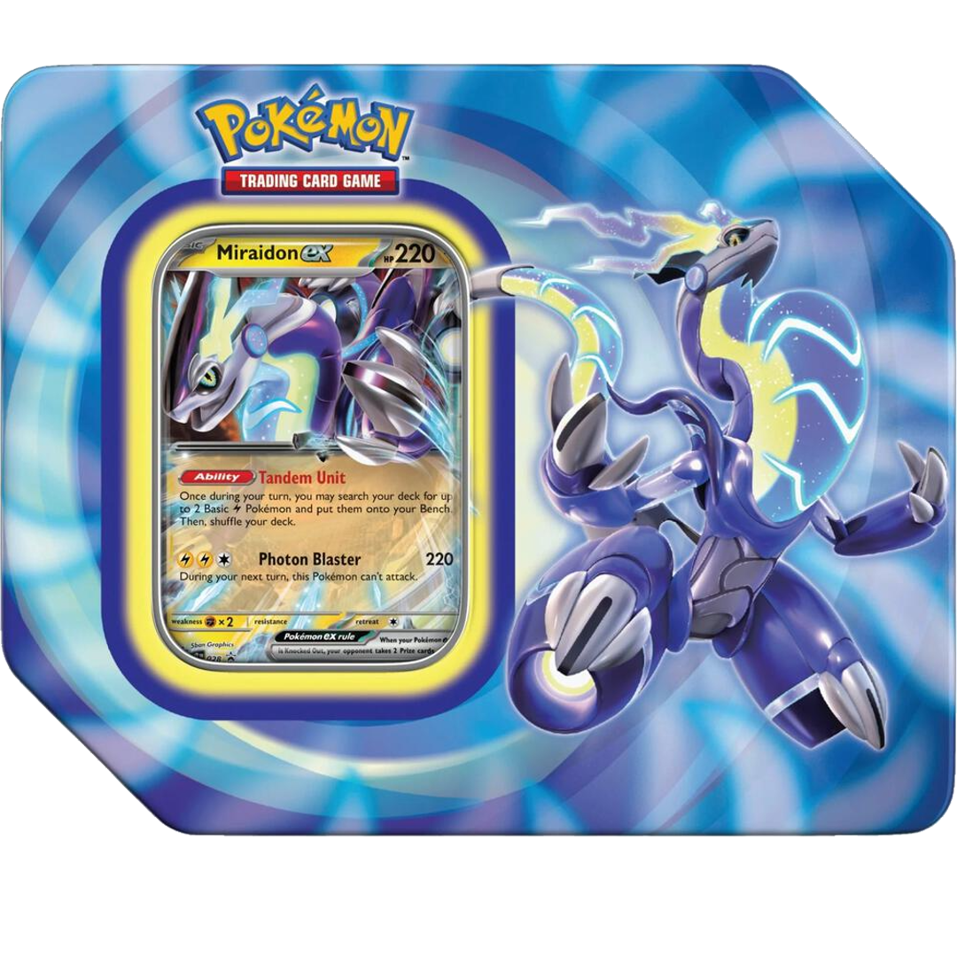 Paldea Legends Tin - [Miraidon ex] - Pokemon Sealed