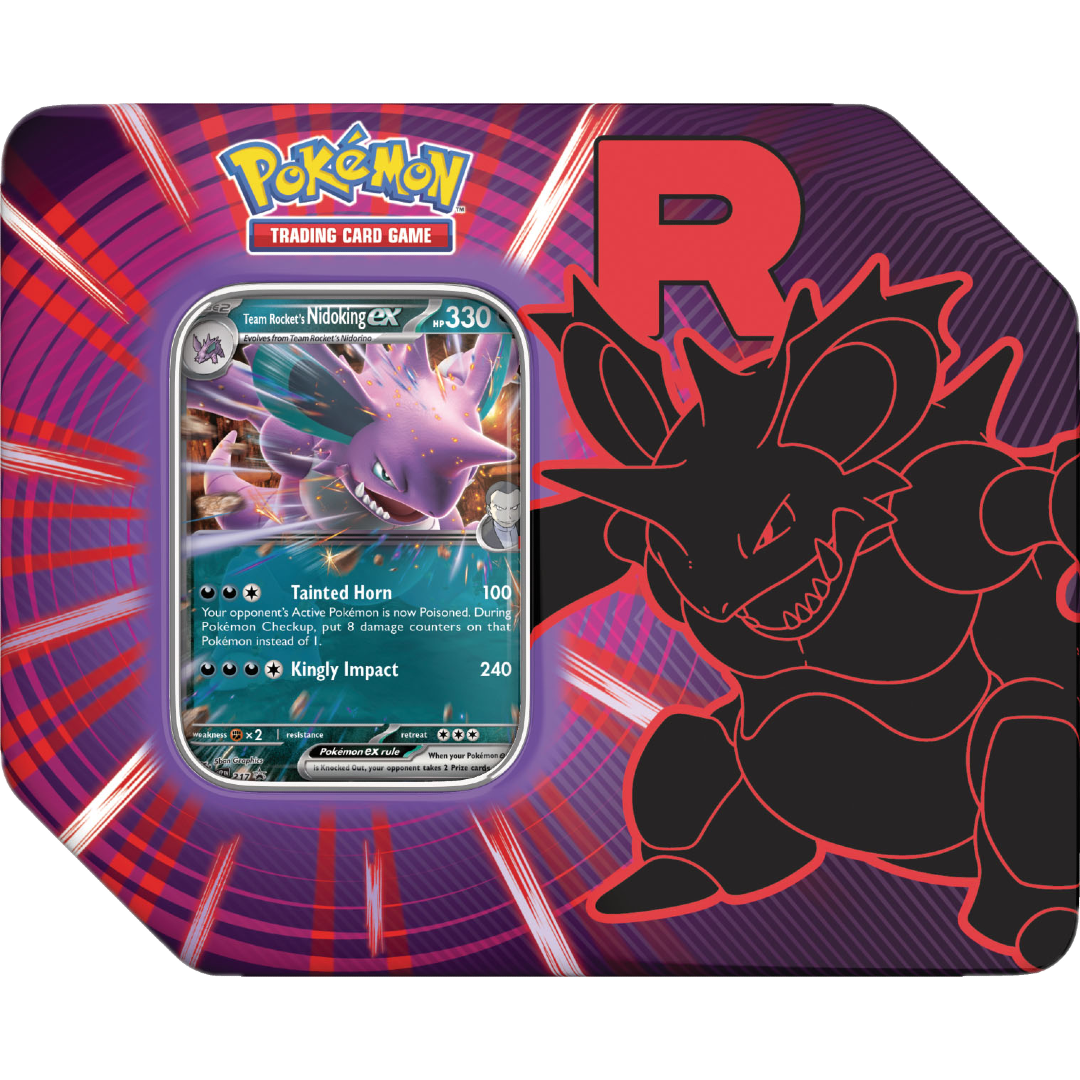 Team Rocket Tin (Nidoking) - Pokemon Sealed
