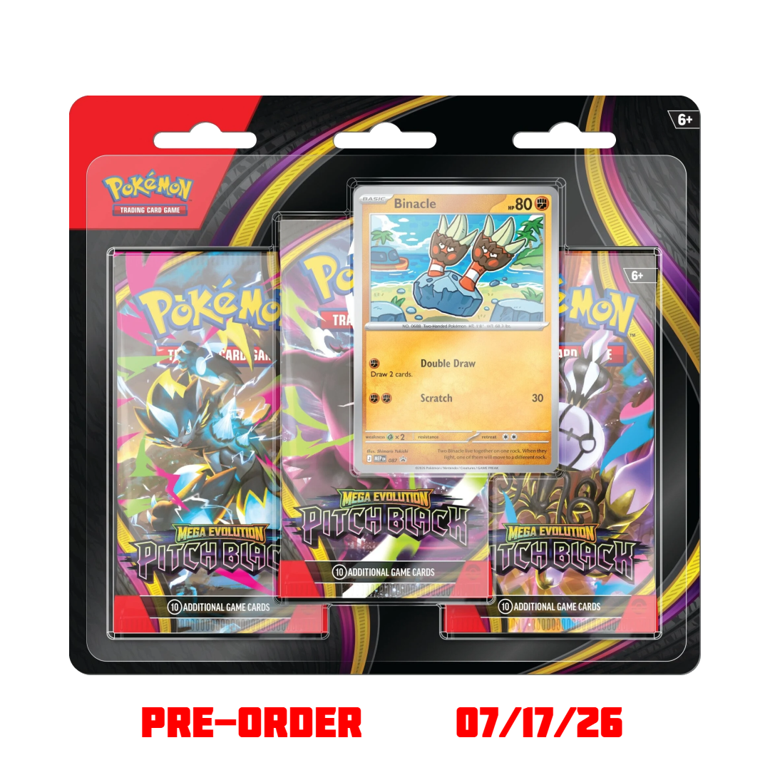 Mega Evolution: Pitch Black 3-Pack Blister (Early Bird Special) - Pokemon Sealed