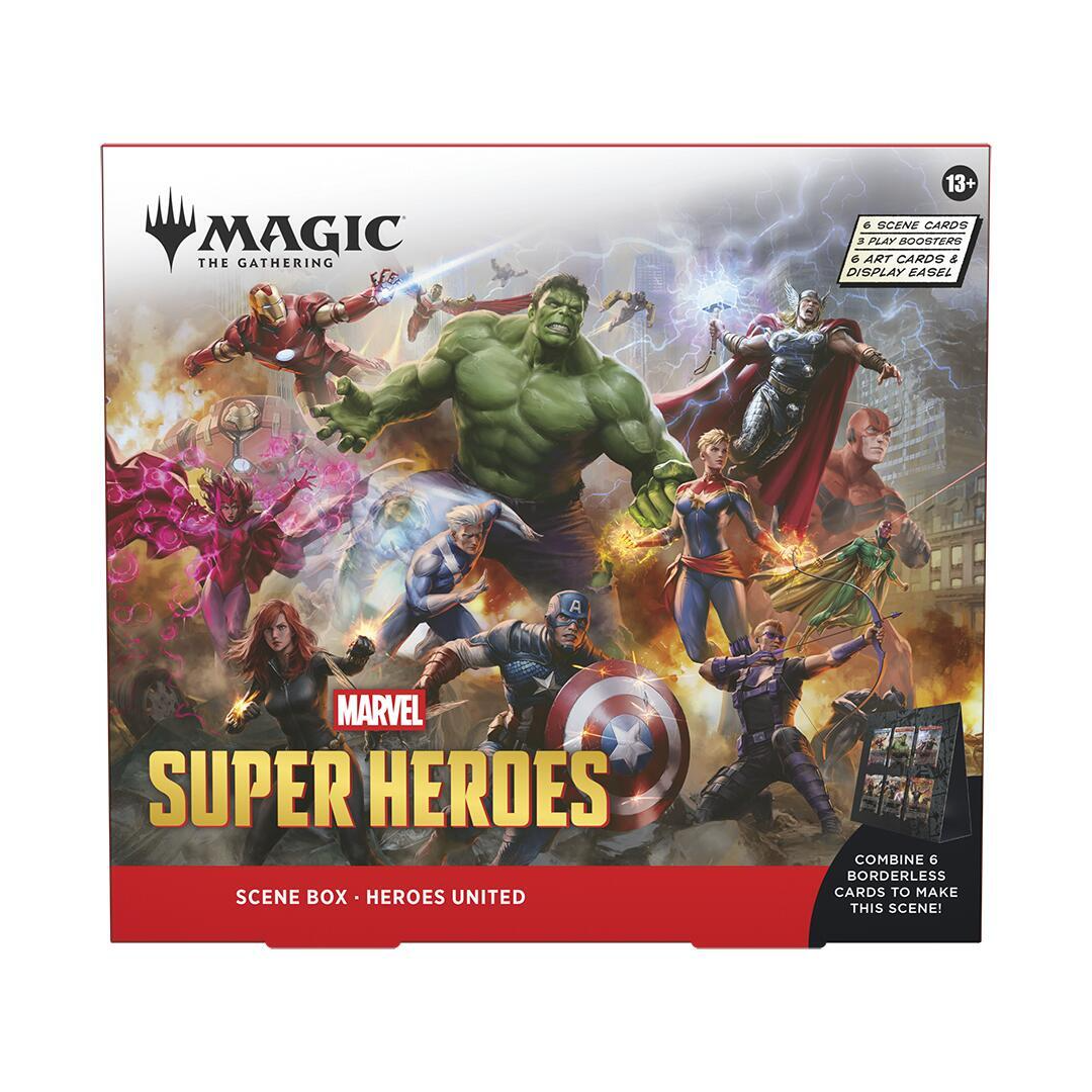 Magic the Gathering: Universes Beyond Marvel Super Heroes Scene Box - Heroes United - Other TCG